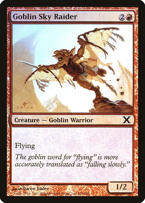 Goblin Sky Raider · Tenth Edition 210★/510