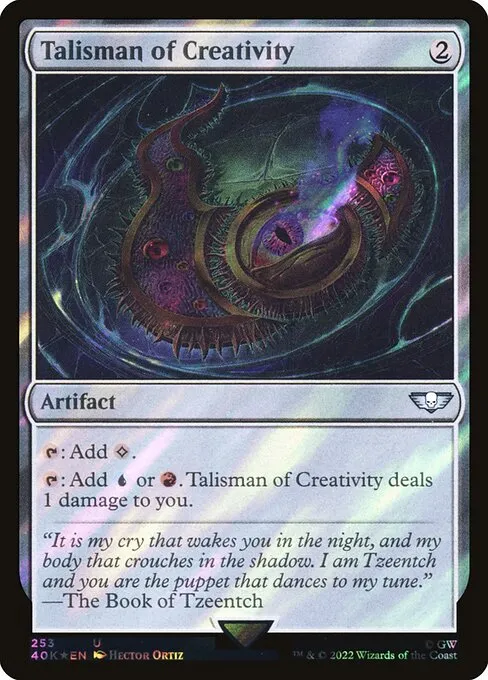 Talisman of Creativity · Warhammer 40,000 Commander 253★/617