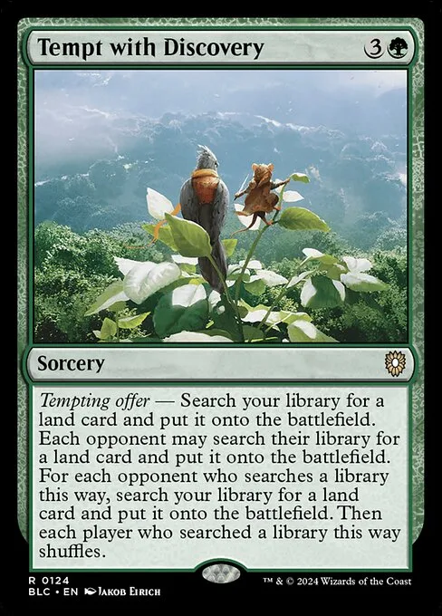 Tempt with Discovery · Bloomburrow Commander 124/356