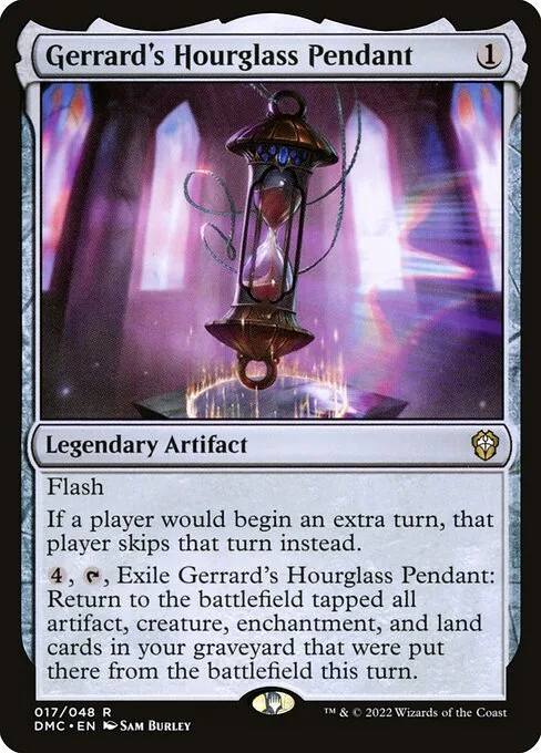 Gerrard's Hourglass Pendant · Dominaria United Commander 17/240