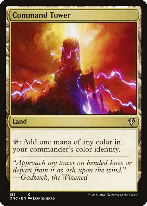 Command Tower · Phyrexia: All Will Be One Commander 151/174
