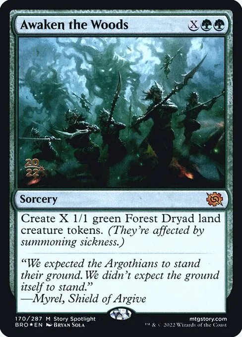 Awaken the Woods · The Brothers' War Promos 170s/171