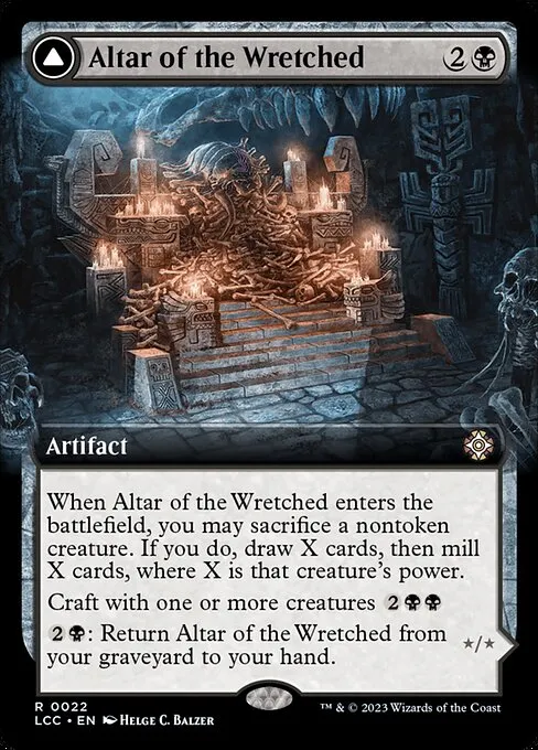 Altar of the Wretched // Wretched Bonemass · The Lost Caverns of Ixalan Commander 22/370