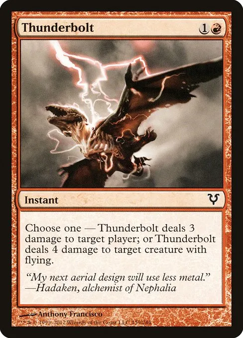 Thunderbolt · Avacyn Restored 159/244