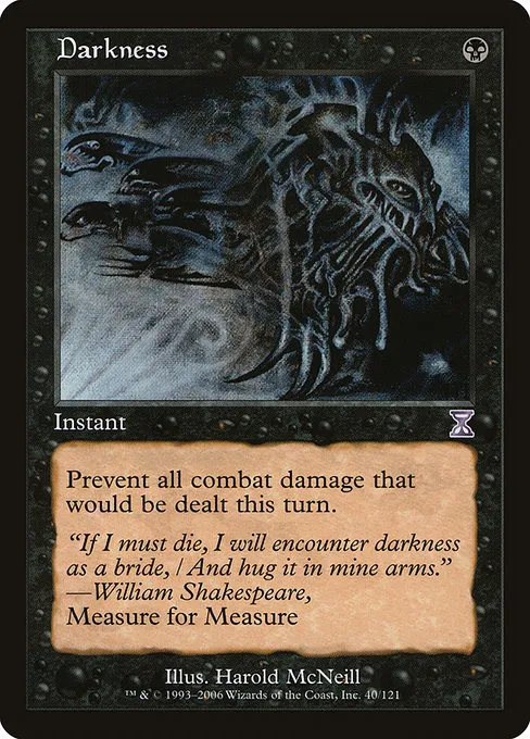 Darkness · Time Spiral Timeshifted 40/121