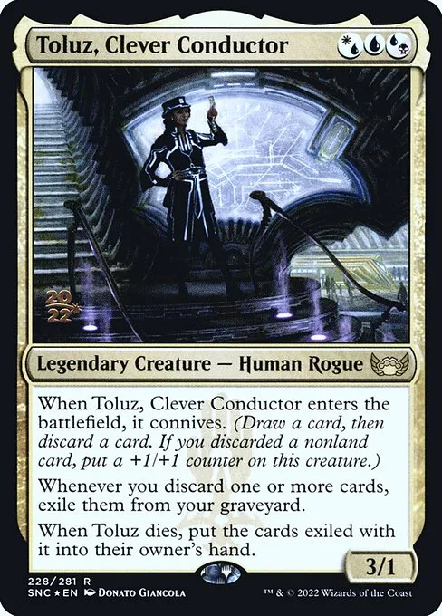 Toluz, Clever Conductor · Streets of New Capenna Promos 228s/161