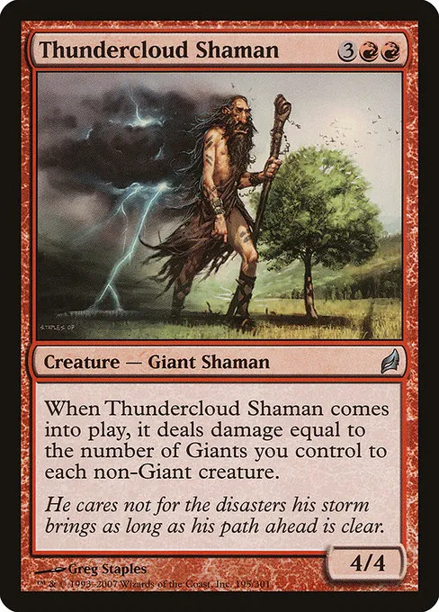 Thundercloud Shaman · Lorwyn 195/301