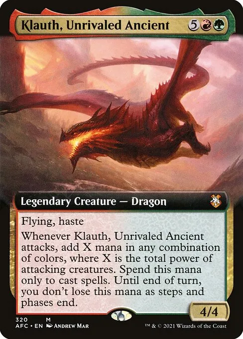 Klauth, Unrivaled Ancient · Forgotten Realms Commander 320/331