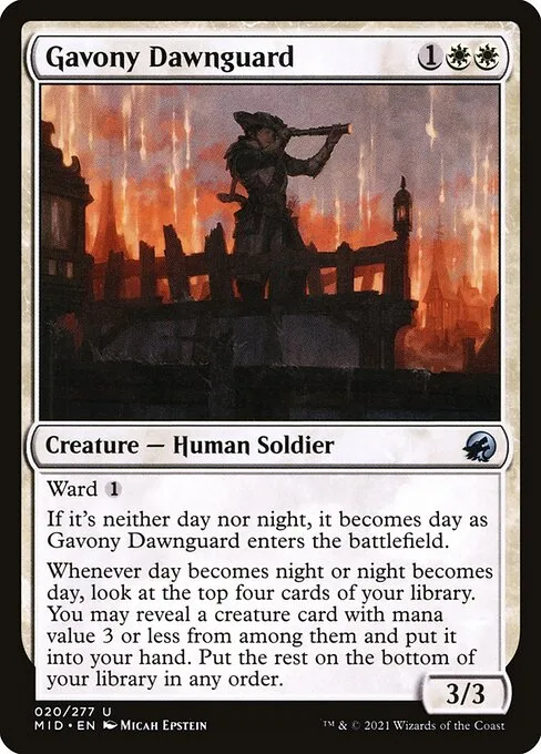 Gavony Dawnguard · Innistrad: Midnight Hunt 20/399