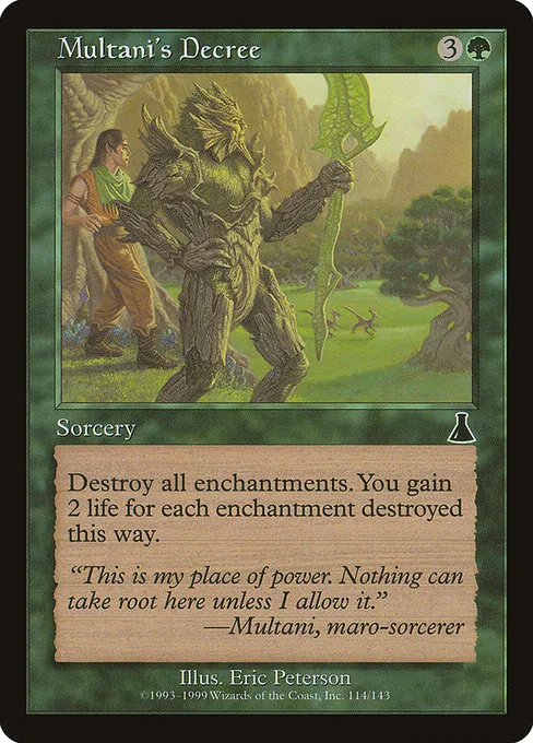 Multani's Decree · Urza's Destiny 114/143