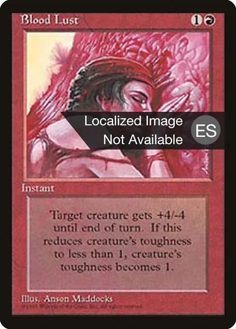 Blood Lust · Fourth Edition Foreign Black Border 178/378