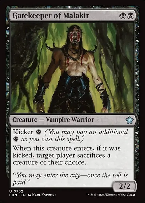 Gatekeeper of Malakir · Foundations 752/771