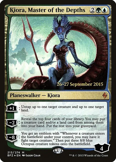 Kiora, Master of the Depths · Battle for Zendikar Promos 213s/90