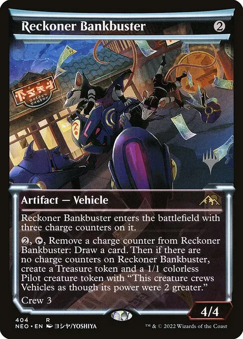 Reckoner Bankbuster · Kamigawa: Neon Dynasty Promos 404p/148