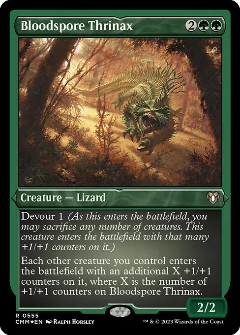 Bloodspore Thrinax · Commander Masters 555/1067