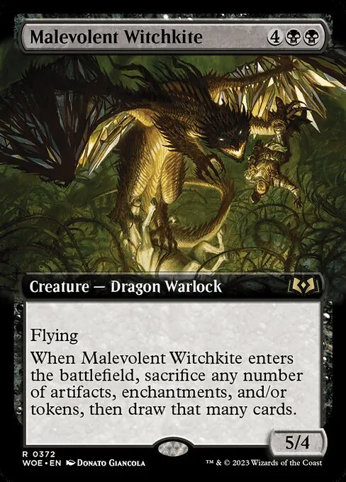 Malevolent Witchkite · Wilds of Eldraine 372/381