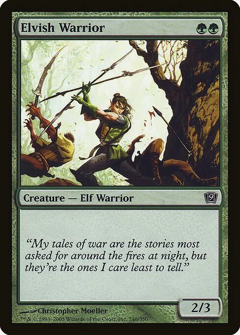 Elvish Warrior · Ninth Edition 240★/710