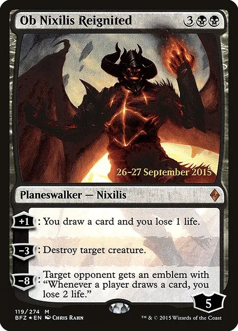 Ob Nixilis Reignited · Battle for Zendikar Promos 119s/90