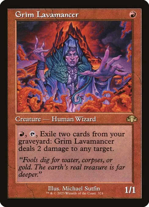 Grim Lavamancer · Dominaria Remastered 324/457