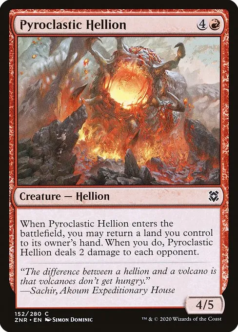 Pyroclastic Hellion · Zendikar Rising 152/407