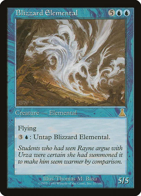 Blizzard Elemental · Urza's Destiny 27/143