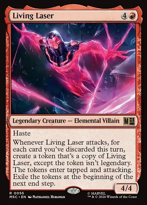 Living Laser · Marvel Super Heroes Commander 55/9