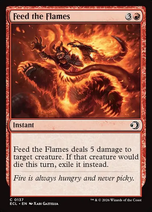 Feed the Flames · Lorwyn Eclipsed 137/408