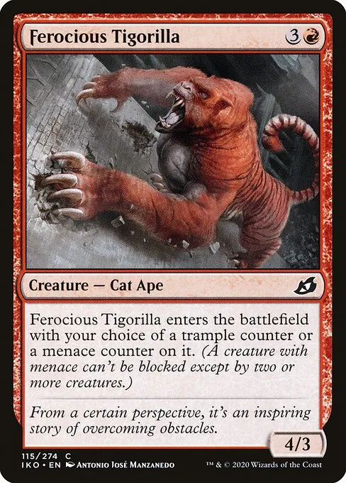 Ferocious Tigorilla · Ikoria: Lair of Behemoths 115/390