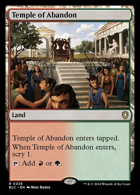 Temple of Abandon · Bloomburrow Commander 338/356