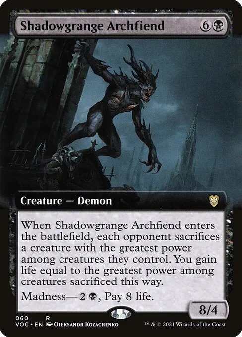 Shadowgrange Archfiend · Crimson Vow Commander 60/188