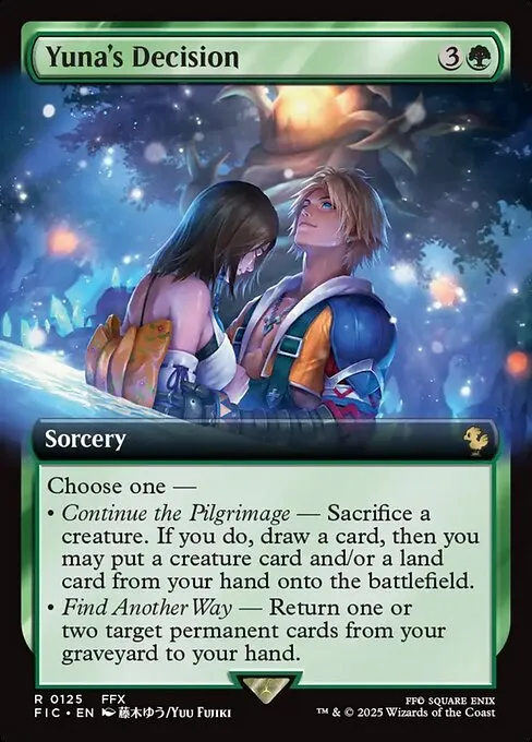Yuna's Decision · Final Fantasy Commander 125/486