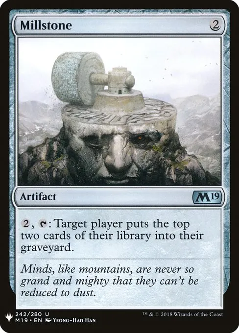 Millstone · The List M19-242/5050