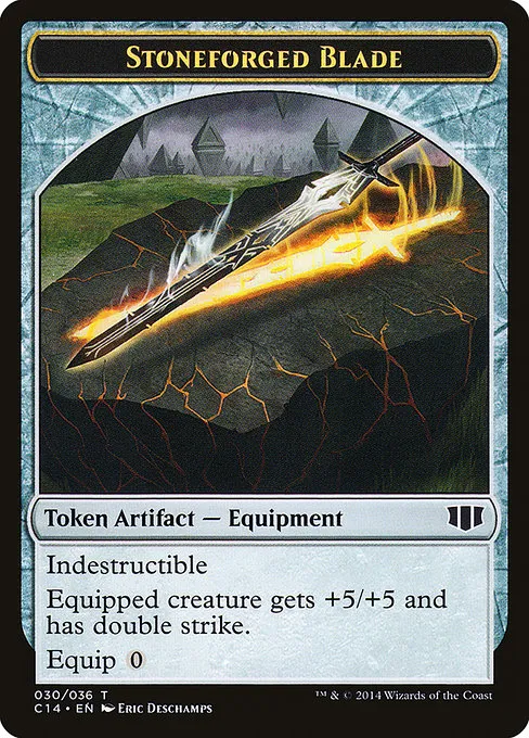 Stoneforged Blade · Commander 2014 Tokens 30/36