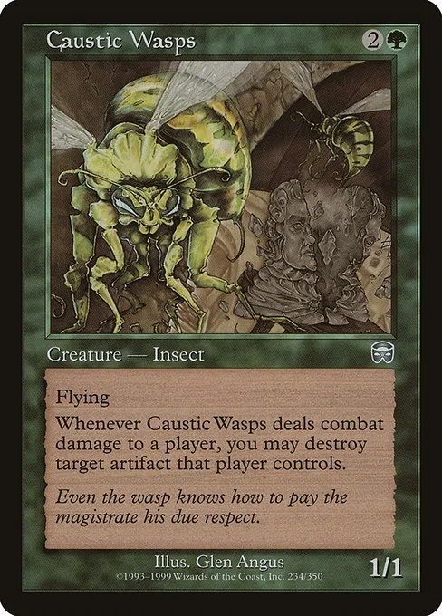 Caustic Wasps · Mercadian Masques 234/350