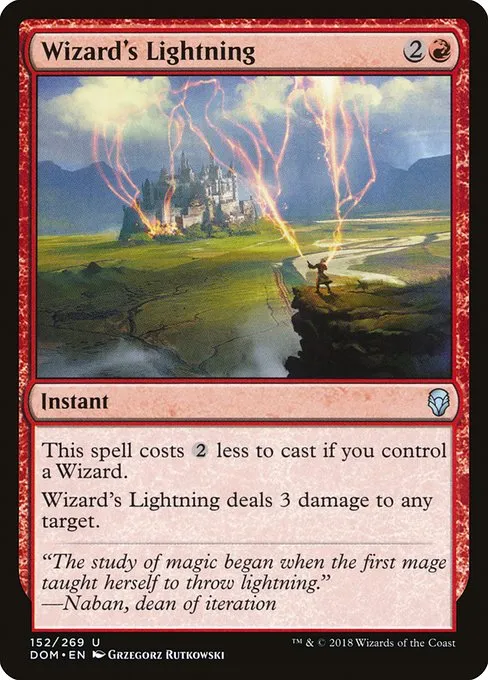 Wizard's Lightning · Dominaria 152/280