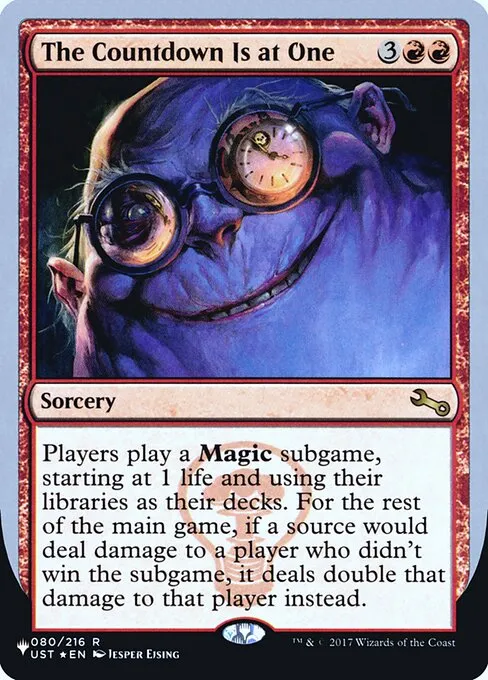 The Countdown Is at One · The List (Unfinity Foil Edition) 28/62