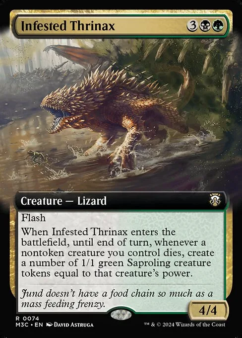 Infested Thrinax · Modern Horizons 3 Commander 74/398
