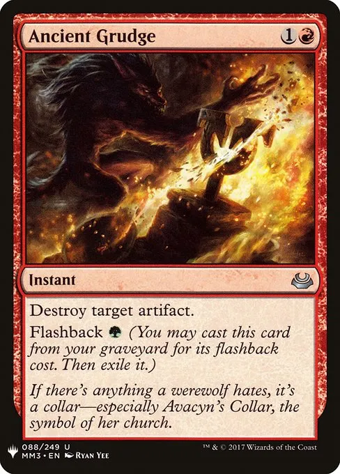 Ancient Grudge · The List MM3-88/5050