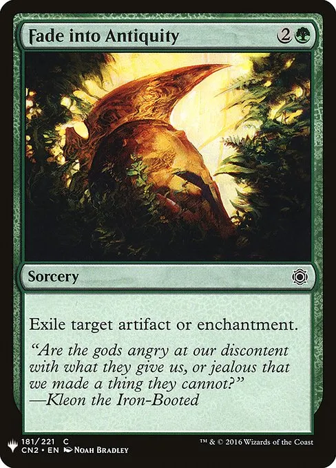 Fade into Antiquity · The List CN2-181/5050
