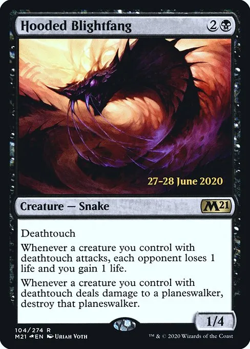 Hooded Blightfang · Core Set 2021 Promos 104s/137