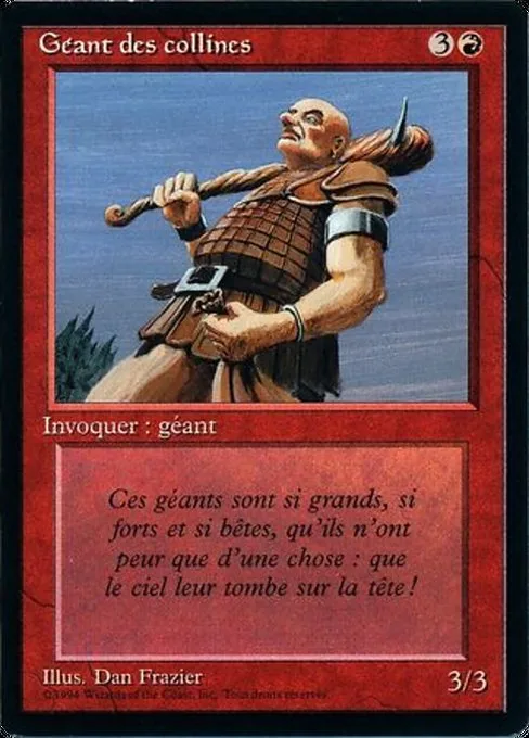 Hill Giant · Foreign Black Border 158/307