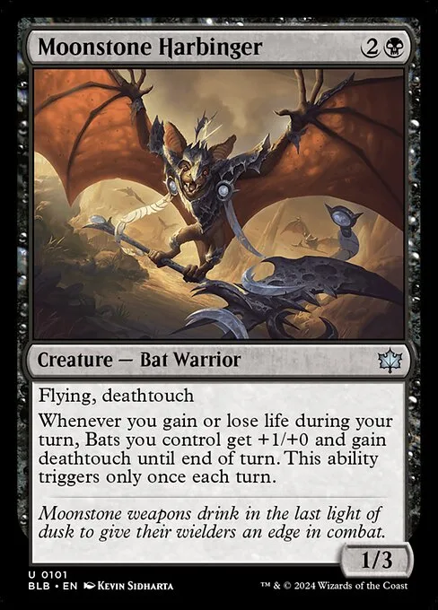 Moonstone Harbinger · Bloomburrow 101/398