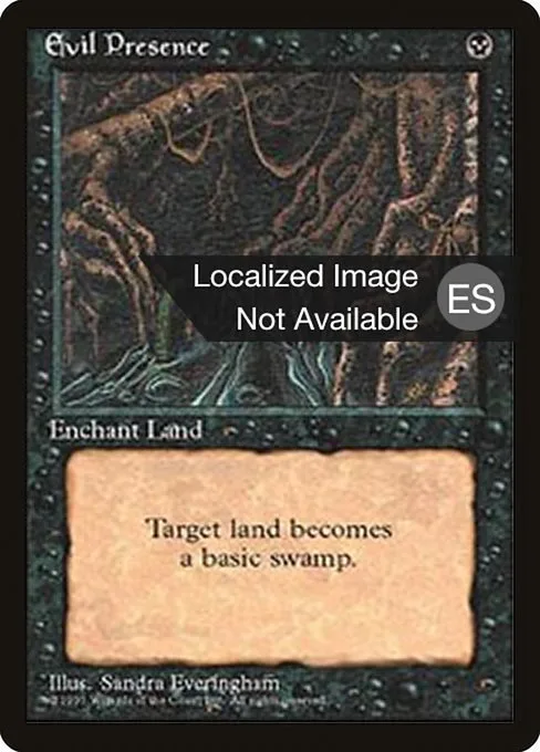 Evil Presence · Fourth Edition Foreign Black Border 136/378