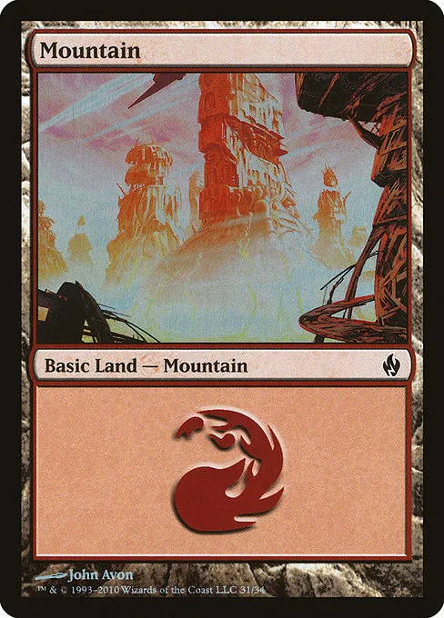 Mountain · Premium Deck Series: Fire and Lightning 31/34