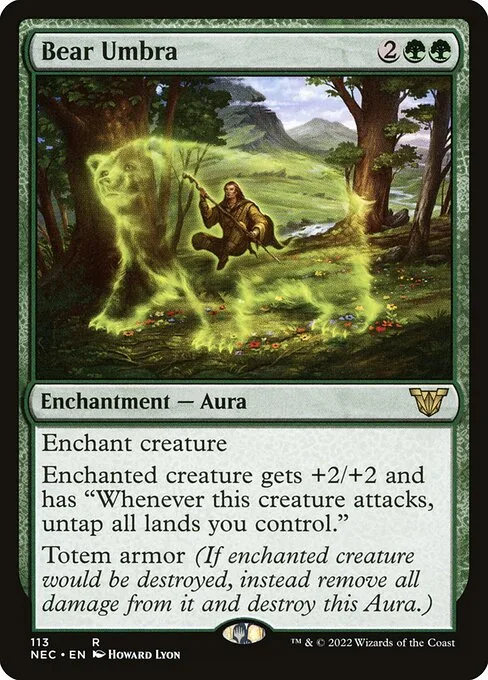 Bear Umbra · Neon Dynasty Commander 113/179