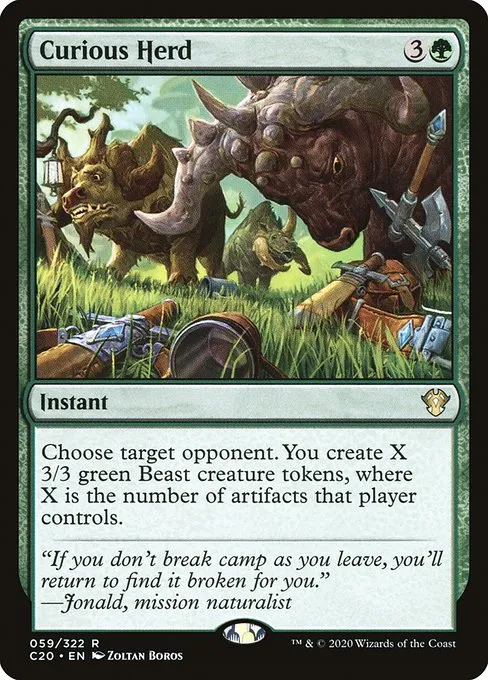Curious Herd · Commander 2020 59/322