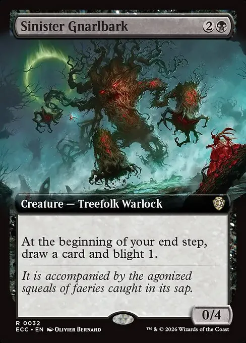 Sinister Gnarlbark · Lorwyn Eclipsed Commander 32/176