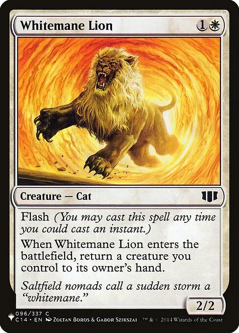 Whitemane Lion · The List C14-96/5050