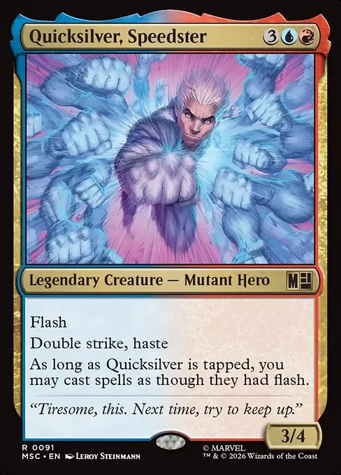 Quicksilver, Speedster · Marvel Super Heroes Commander 91/9
