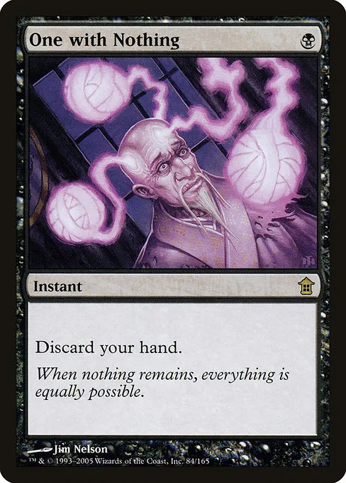 One with Nothing · Saviors of Kamigawa 84/165